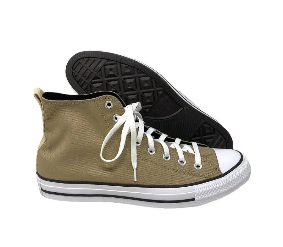 Converse Ctas Hi A02780F Men's Nomad Khaki Oat Milk Canvas Sneaker Shoes FL2026 (7.5)- - 3