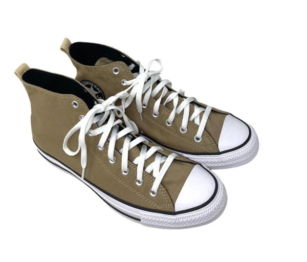 Converse Ctas Hi A02780F Men's Nomad Khaki Oat Milk Canvas Sneaker Shoes FL2026 (7.5) - CONVERSE