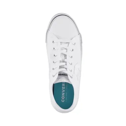 Converse Star Replay Star of the Show Unisex White Canvas Sneakers 11/12.5 - Modazone (1)