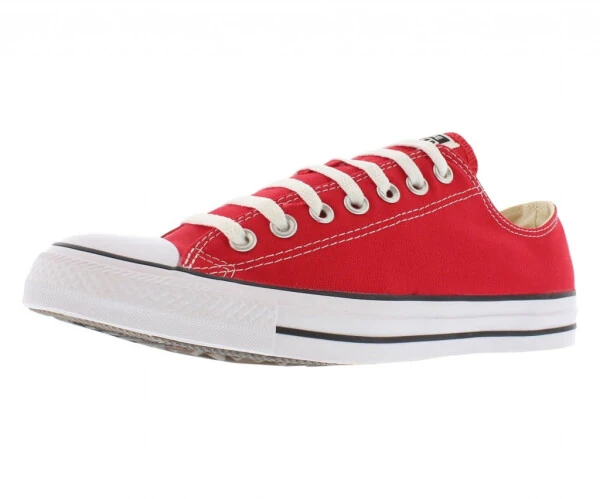 Converse Unisex Low-Top Sneakers, red, 5 US women - 4