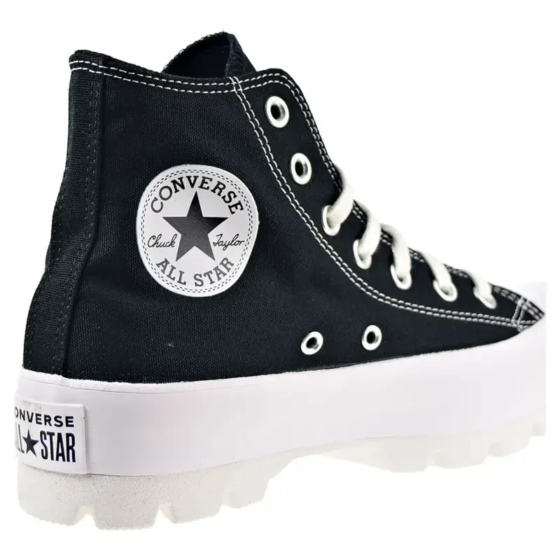 Converse Women's Hi-Top Trainers SneakerBlack White Black7.5- - 2