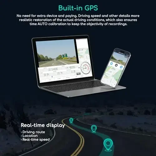 COOAU D30S 4K Dash Cam с GPS Wi-Fi, Передняя и внутренняя двойная 2.5K 1080P, Камера для Uber с инфракрасным ночным видением, Суперконденсатор, 4 ИК светодиода, G-сенсор, Режим парковки, Циклическая запись - 4