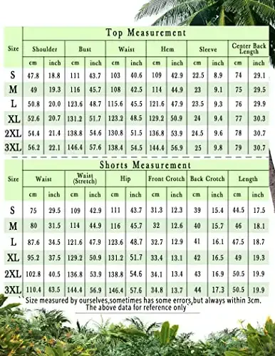 COOFANDY erkaklar Gavayi mos keladigan to'plami Yozgi plyaj 2 qismli gulli tugmali ko'ylaklar va shortilar Ta'til uchun kiyimlar - 6