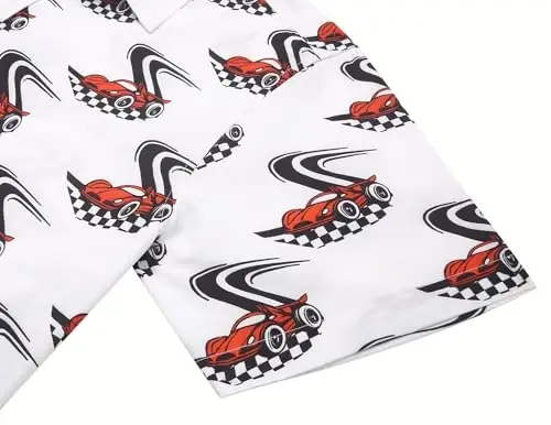 COOFANDY Erkaklar Kundalik Qisqa Yengli Ko'ylaklar Yozgi Plaj Ko'ylagi Tugmali To'qimali Ko'ylaklar Ta'til Gavayi Ko'ylaklari 