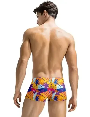 COOFANDY Erkaklar suzish kostyumi Camo Quick Dry Erkaklar suzish shortilari cho'ntaklar bilan - 3