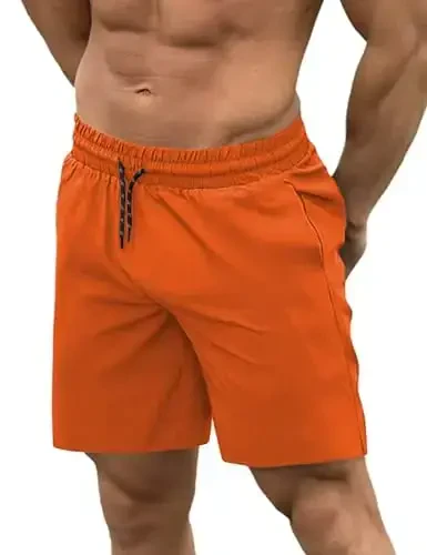 COOFANDY Men Swim Trunk with Compression Liner 2 in 1 Swimwear Bathing Suit Quick Dry Board Short - 5