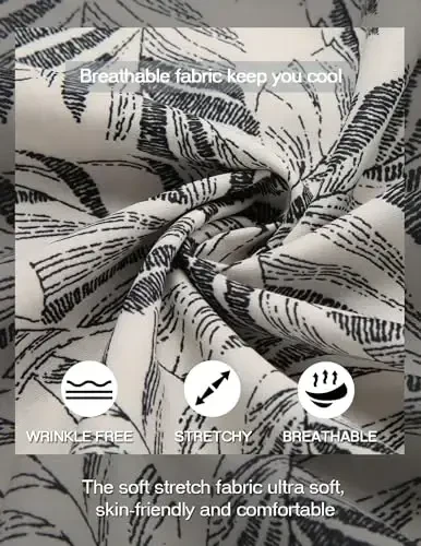 COOFANDY Erkaklar uchun kundalik Henley ko'ylagi Band yoqali qisqa yengli ko'ylak Yozgi plyaj Hippie futbolka - 4