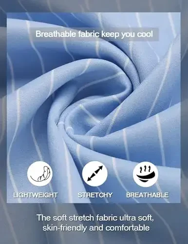 COOFANDY erkaklar uchun kundalik Henley ko'ylak band yoqali qisqa yengli ko'ylak yozgi plyaj hippi futbolka - 4