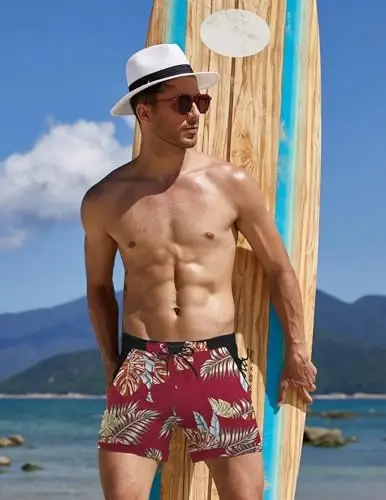 COOFANDY Erkaklar uchun suzish kiyimlari Seksual suzish kiyimlari Kvadrat oyoqli cho'milish kiyimi Cho'ntakli cho'milish kiyimi S-XXL - 3