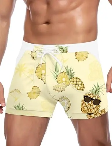 COOFANDY Erkaklar uchun suzish kiyimlari Seksual suzish kiyimlari Kvadrat oyoqli suzish kiyimlari Cho'ntakli suzish uchun qisqa cho'milish kiyimi S-XXL - COOFANDY