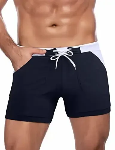 COOFANDY erkaklar uchun suzish kostyumi Camo Quick Dry erkaklar suzish shortiklari cho'ntakli trunklar - MODAZONE (1)