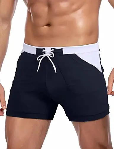 COOFANDY erkaklar uchun suzish kostyumi Camo Quick Dry erkaklar suzish shortiklari cho'ntakli trunklar - 1