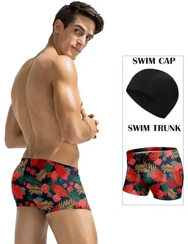 COOFANDY Erkaklar uchun suzish kostyumi Camo tez quriydigan erkaklar suzish shortlari cho'ntaklari bilan - COOFANDY (1)