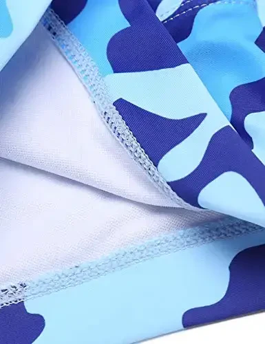 COOFANDY Erkaklar uchun suzish kostyumi Kamuflyaj Tez quriydigan Erkaklar suzish shortilari cho'ntakli trunklar - 6