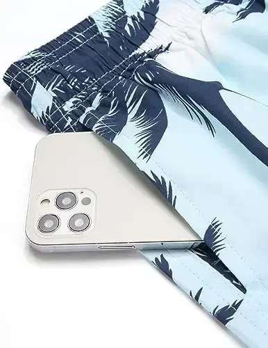 COOFANDY Erkaklar uchun suzish trusi, kompressiya astarli 2 tasi 1 da suzish kiyimi, tez quriydigan shorti - 4