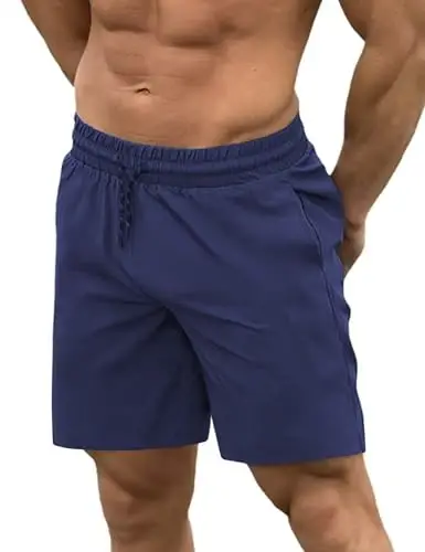 COOFANDY Men Swim Trunk with Compression Liner 2 in 1 Swimwear Bathing Suit Quick Dry Board Short - 5