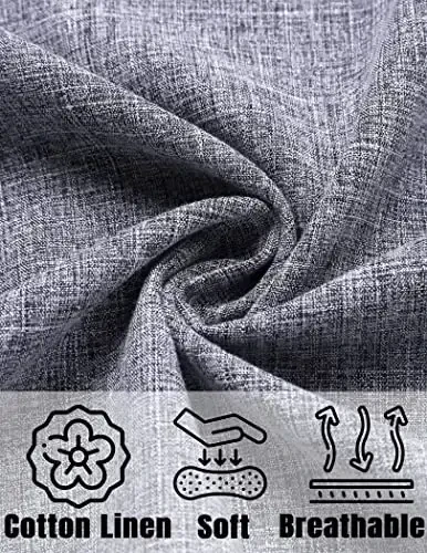 COOFANDY Men's Linen Shirts Short Sleeve Casual Shirts Button Down Shirt for Men Beach Summer Wedding Shirt - 5