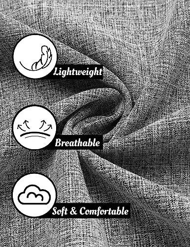 COOFANDY Men's Linen Shirts Short Sleeve Casual Shirts Button Down Shirt for Men Beach Summer Wedding Shirt - 5