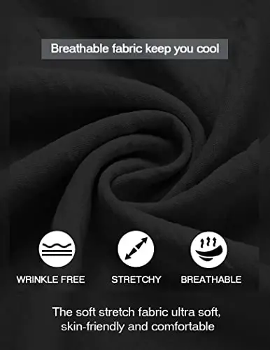 COOFANDY Men's Casual Henley Shirt Band Collar Short Sleeve Shirt Summer Beach Hippie T-Shirt - 4