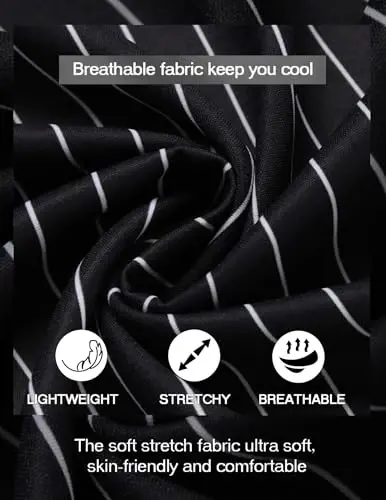 COOFANDY Men's Casual Henley Shirt Band Collar Short Sleeve Shirt Summer Beach Hippie T-Shirt - 4