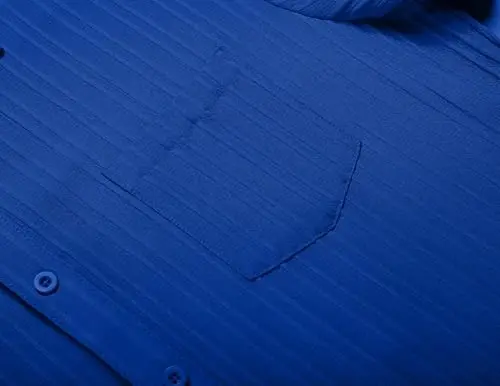 COOFANDY Mens Casual Short Sleeve Shirts Summer Beach Shirt Button Down Textured Shirts Vacation Hawaiian Shirts - 6