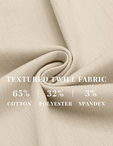 COOFANDY Erkek Günlük Pantolon Elastik Bel Bağcıklı Çin Pantolon Dar Kesim Pamuk Gabardin Pantolon Cepli - 8