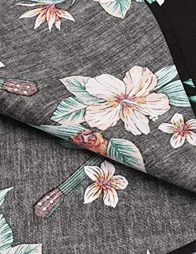 COOFANDY Mens Hawaiian Tropical Shirt Short Sleeve Casual Button Down Floral Summer Beach Shirts with Pocket - 6