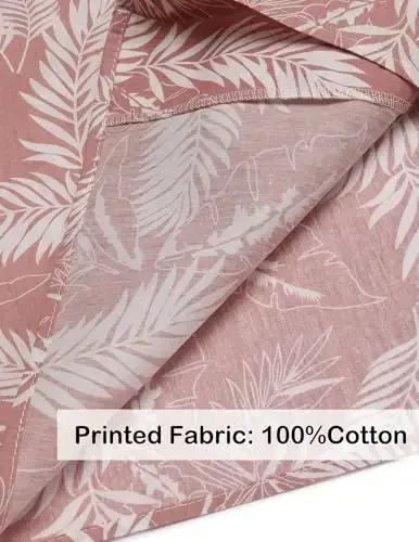 COOFANDY Mens Hawaiian Shirt Short Sleeve Buttoon Down Shirts Casual Tropical Floral Summer Linen Shirts - 5