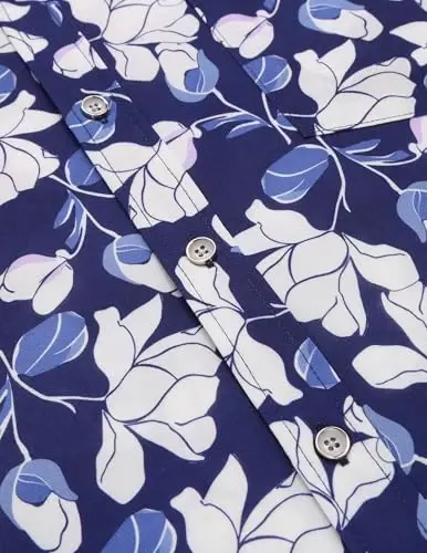 COOFANDY Mens Hawaiian Shirts Short Sleeve Casual Button Down Tropical Beach Shirt - 7