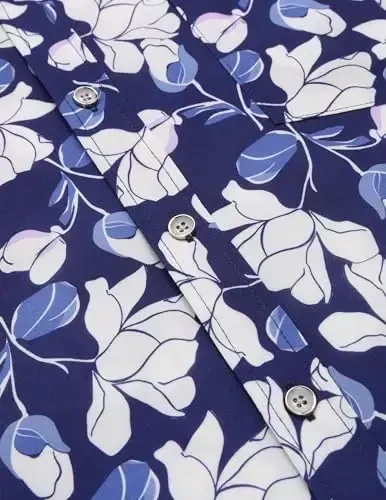 COOFANDY Mens Hawaiian Shirts Short Sleeve Casual Button Down Tropical Beach Shirt - 7