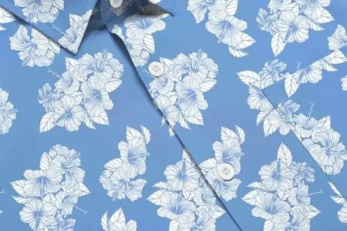 COOFANDY Mens Hawaiian Tropical Shirt Short Sleeve Casual Button Down Floral Summer Beach Shirts with Pocket - 3