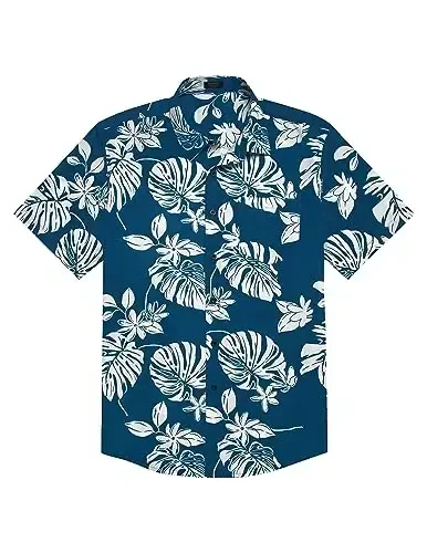 COOFANDY Mens Hawaiian Tropical Shirt Short Sleeve Casual Button Down Floral Summer Beach Shirts with Pocket - COOFANDY (1)