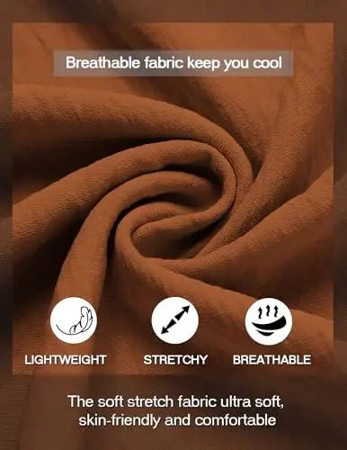 COOFANDY Men's Henley T-Shirts Short Sleeve Casual Button Henley Shirts Band Collar Tee Summer Beach Hippie Shirts - 4