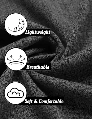 COOFANDY Mens Linen Shirt Casual Short Sleeve Button Down Shirts Summer Beach Vacation Tops - 5