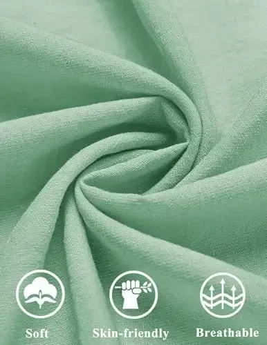 COOFANDY Men's Casual Button Down Shirts Short Sleeve Summer Cuban Vacation Beach Shirts - 5