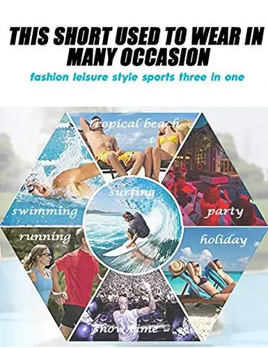 COOFANDY Men's Swimsuit Camo Quick Dry Mens Swimming Shorts Trunks with Pockets - 6