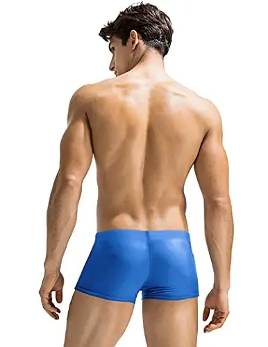 COOFANDY Swim Trunks for Men Sexy Swim Brief Square Leg Swimsuit Swimming Short Bathing Suit with Pocket S-XXL - 3
