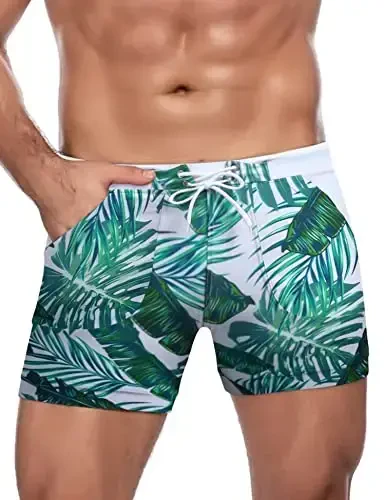 COOFANDY Men's Swimsuit Camo Quick Dry Mens Swimming Shorts Trunks with Pockets - COOFANDY (1)