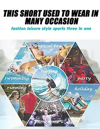 COOFANDY Mens Swim Briefs Square Cut Swim Trunk Swimming Short Swimwear Boardshort S-XXL - 6