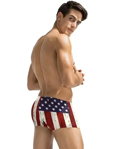 COOFANDY Swim Trunks for Men Sexy Swim Brief Square Leg Swimsuit Swimming Short Bathing Suit with Pocket S-XXL - COOFANDY (1)