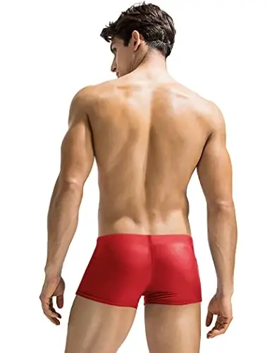 COOFANDY Swim Trunks for Men Sexy Swim Brief Square Leg Swimsuit Swimming Short Bathing Suit with Pocket S-XXL - COOFANDY (1)