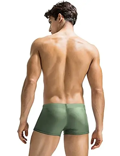 COOFANDY Swim Trunks for Men Sexy Swim Brief Square Leg Swimsuit Swimming Short Bathing Suit with Pocket S-XXL - COOFANDY (1)