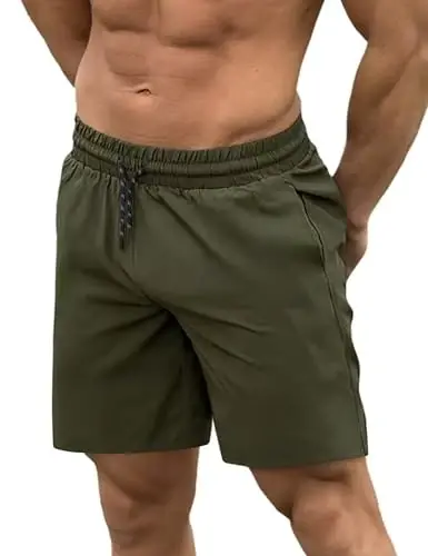 COOFANDY Men Swim Trunk with Compression Liner 2 in 1 Swimwear Bathing Suit Quick Dry Board Short - 5