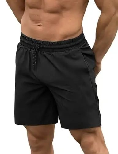 COOFANDY Men Swim Trunk with Compression Liner 2 in 1 Swimwear Bathing Suit Quick Dry Board Short 