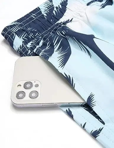 COOFANDY Men Swim Trunk with Compression Liner 2 in 1 Swimwear Bathing Suit Quick Dry Board Short - 4