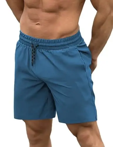 COOFANDY Men Swim Trunk with Compression Liner 2 in 1 Swimwear Bathing Suit Quick Dry Board Short - 10