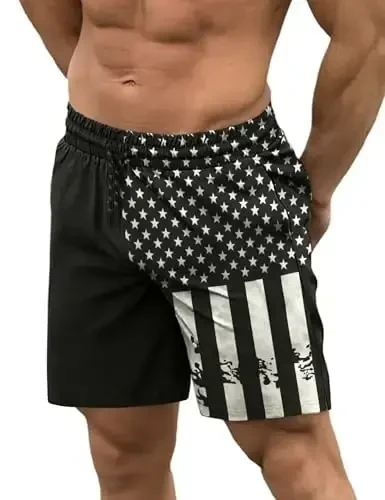 COOFANDY Men Swim Trunk with Compression Liner 2 in 1 Swimwear Bathing Suit Quick Dry Board Short - 5