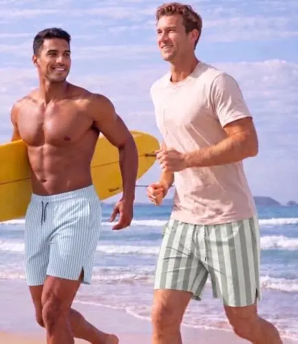 COOFANDY Men Swim Trunk with Compression Liner 2 in 1 Swimwear Bathing Suit Quick Dry Board Short - 4