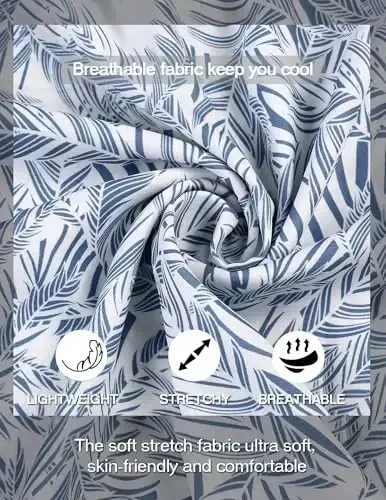 COOFANDY Men's Casual Henley Shirt Band Collar Short Sleeve Shirt Summer Beach Hippie T-Shirt - 7