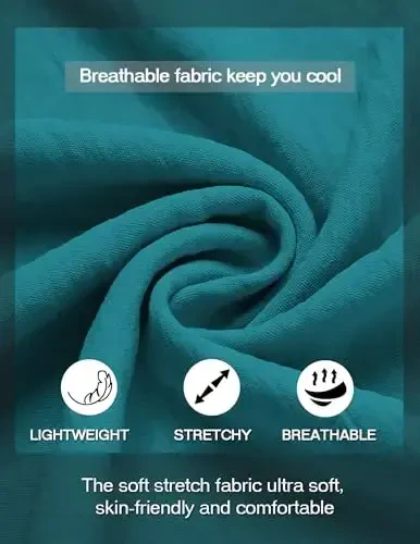 COOFANDY Men's Casual Henley Shirt Band Collar Short Sleeve Shirt Summer Beach Hippie T-Shirt - 4